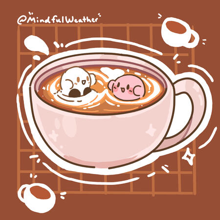 Kirby Latte Art 1